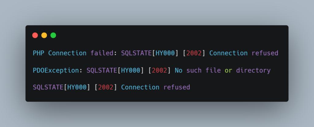 How to Fix SQLSTATE[HY000] [2002] Connection Refused in SMM Scripts