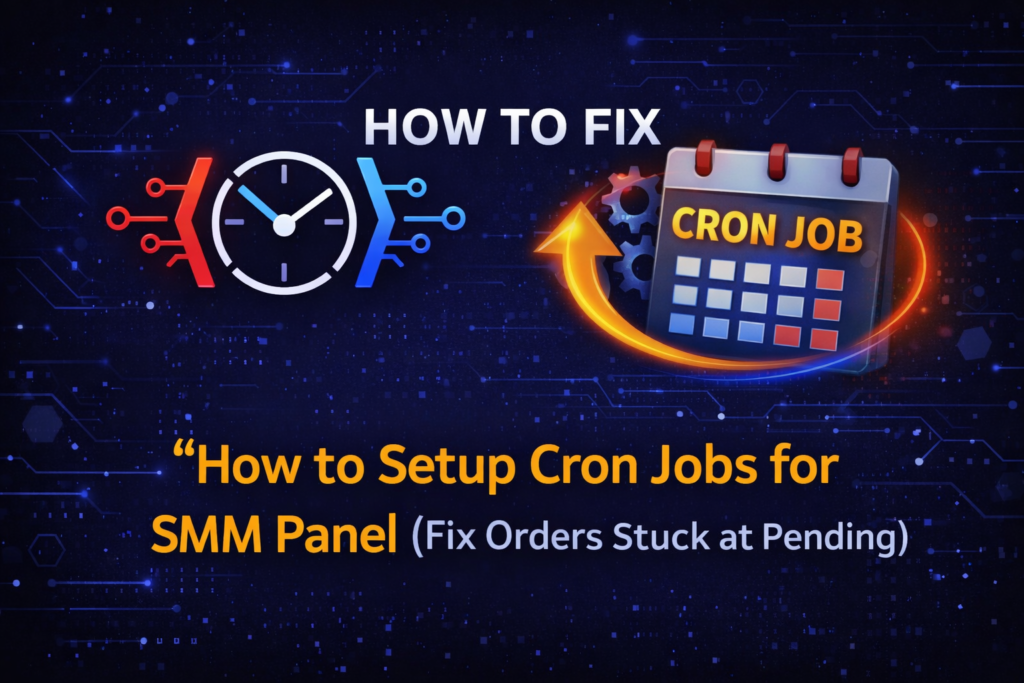 How to Setup Cron Jobs for SMM Panel (Fix Orders Stuck at Pending)