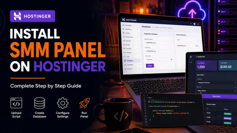 Install SMM panel script on Hostinger hosting step by step guide