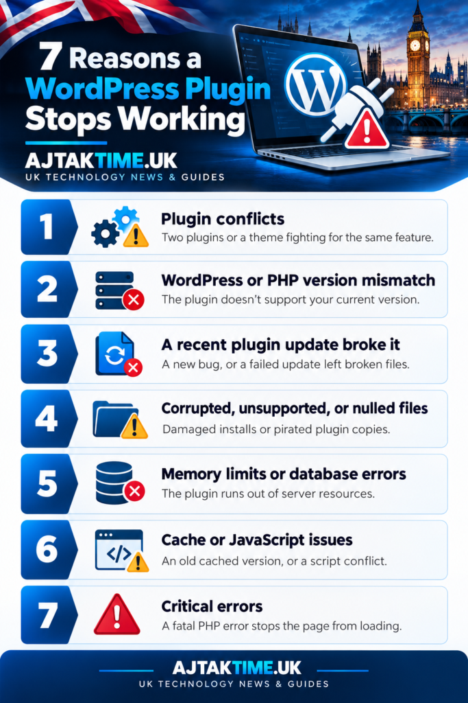 Troubleshooting WordPress plugin conflicts in the admin dashboard