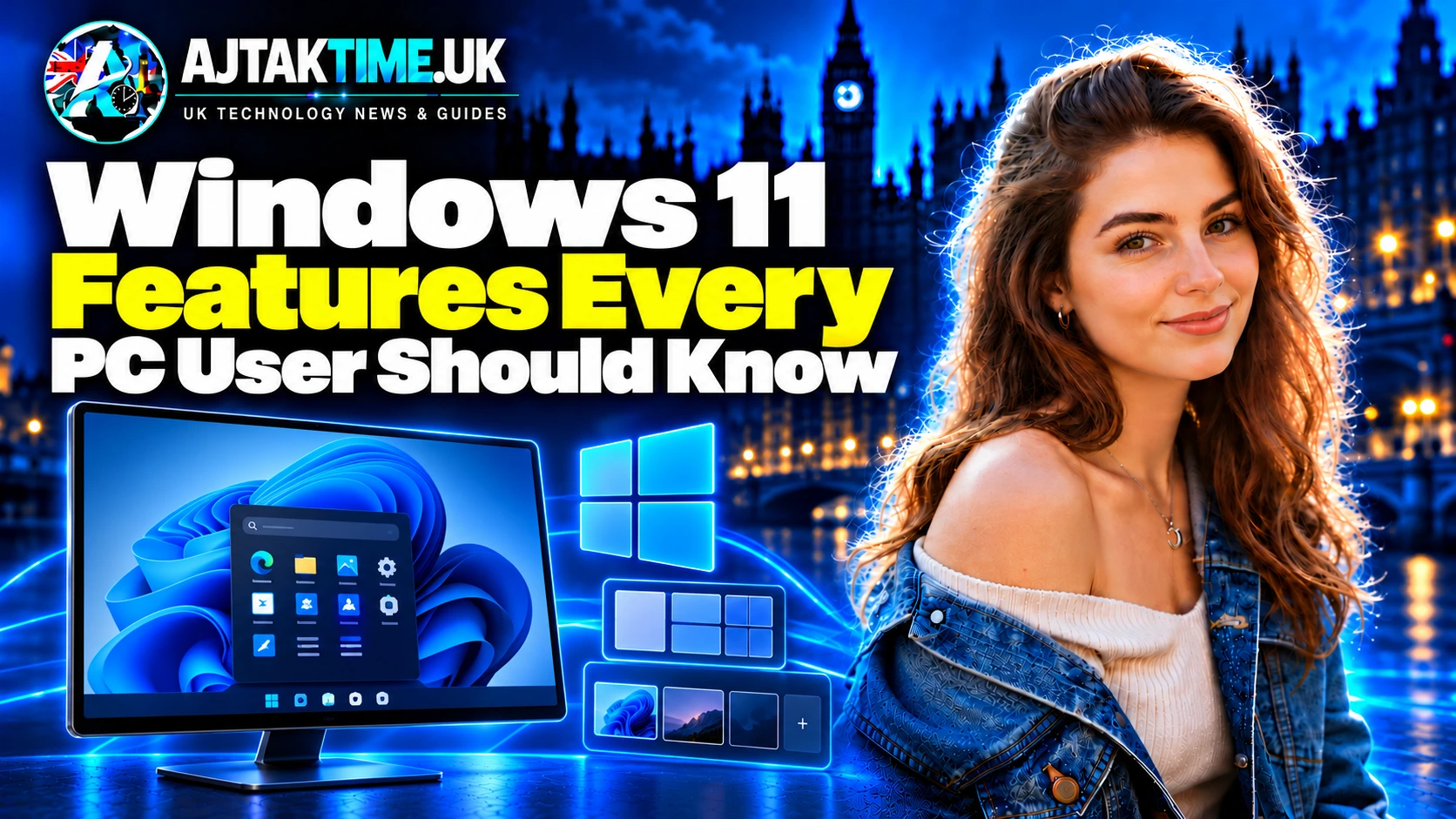 Useful Windows 11 features and productivity tools on a PC