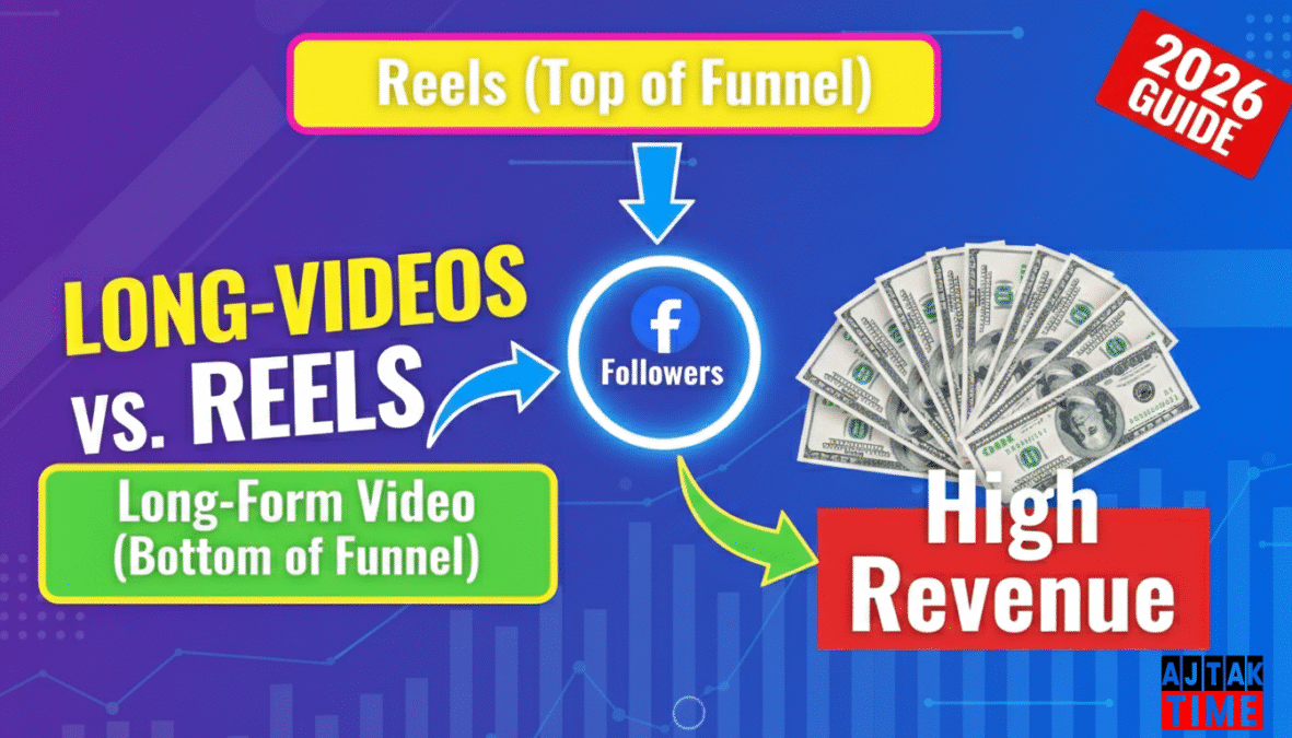 Facebook video monetization strategy flow chart for growth and revenue in 2026